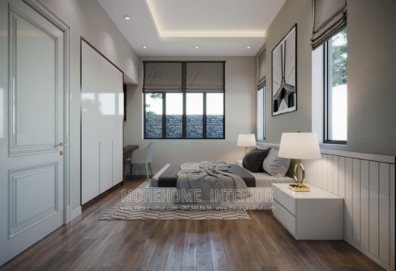 Đèn để bàn đẹp sang trọng cho phòng ngủ hiện đại.