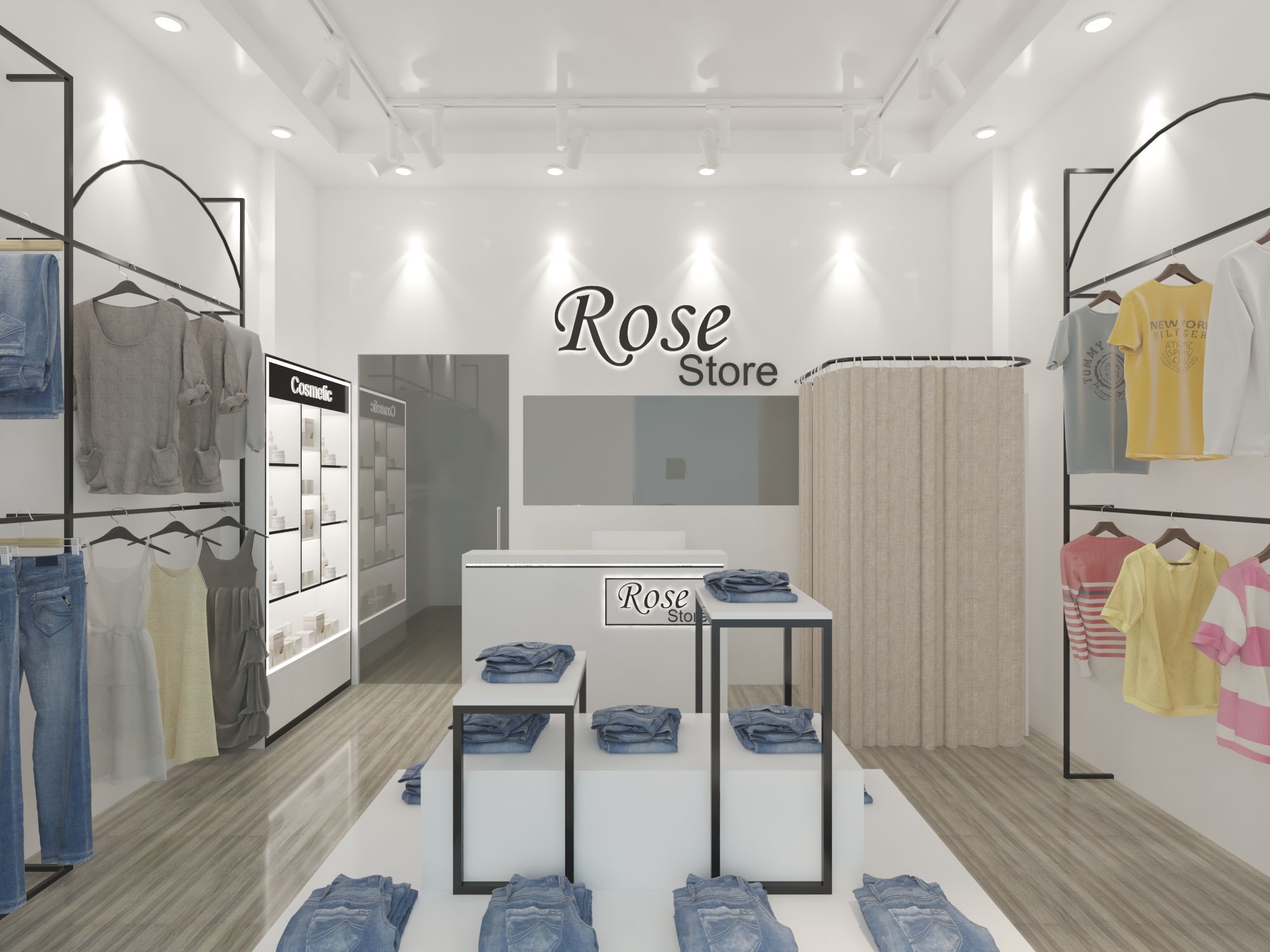 Thiết kế nội thất shop quần áo