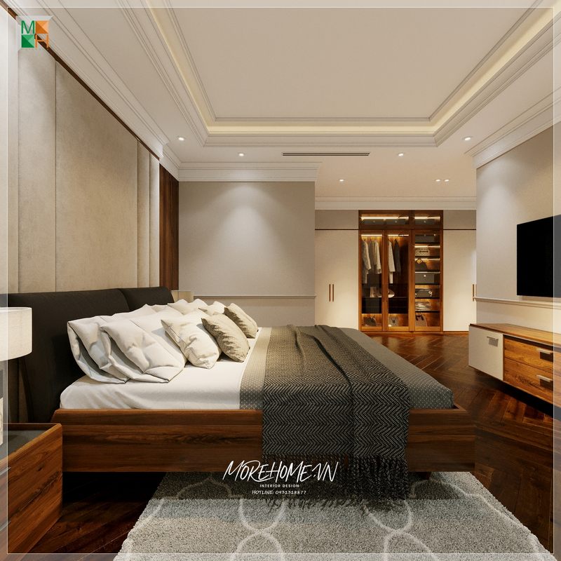 Đội ngũ KTS tại Morehome đã gợi ý mẫu thiết kế phòng ngủ đẹp, sang trọng và tinh tế.